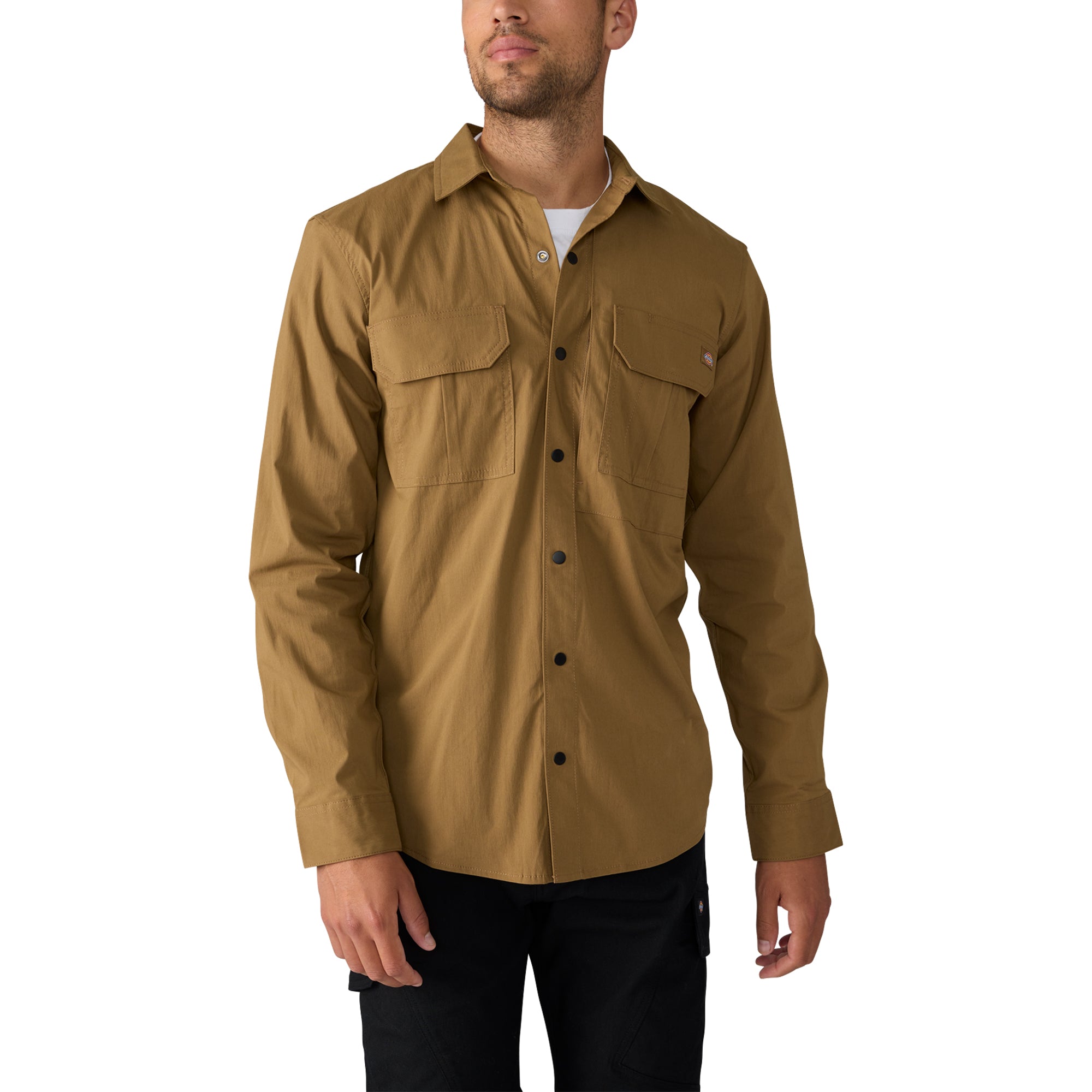 Chemise de travail tissée à manches longues en popeline Dickies Tradebuilt Utility pour hommes A879P