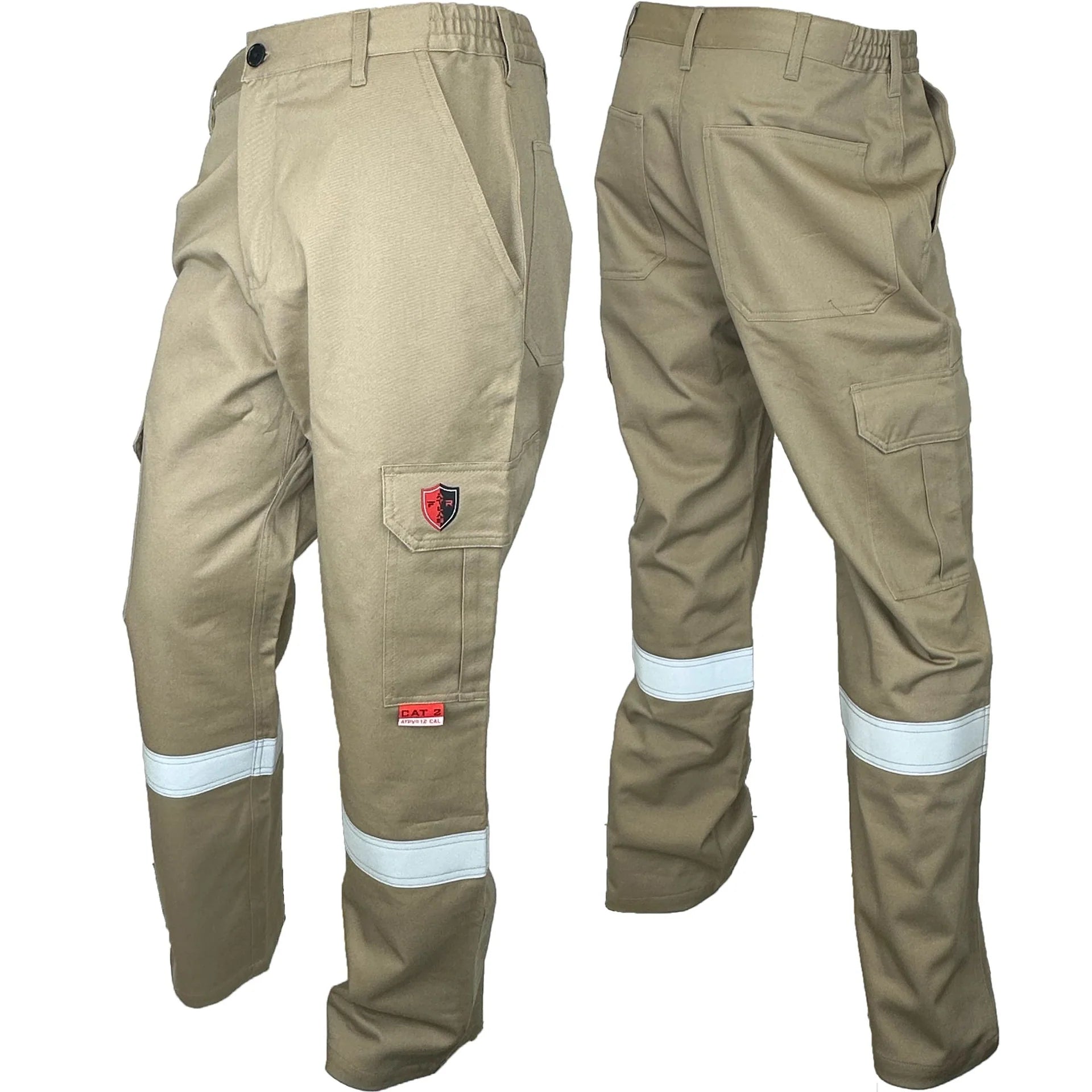 Pantalones cargo de alta visibilidad Atlas Guardian® FR / AR con franja de 2 pulgadas 405NB