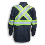 BIG K 100% Cotton Hi-Vis Button-Up Work Shirt BK555