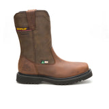 CAT Men's Hudson Pull-On Waterproof Steel Toe CSA Work Boot