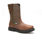 CAT Men's Hudson Pull-On Waterproof Steel Toe CSA Work Boot