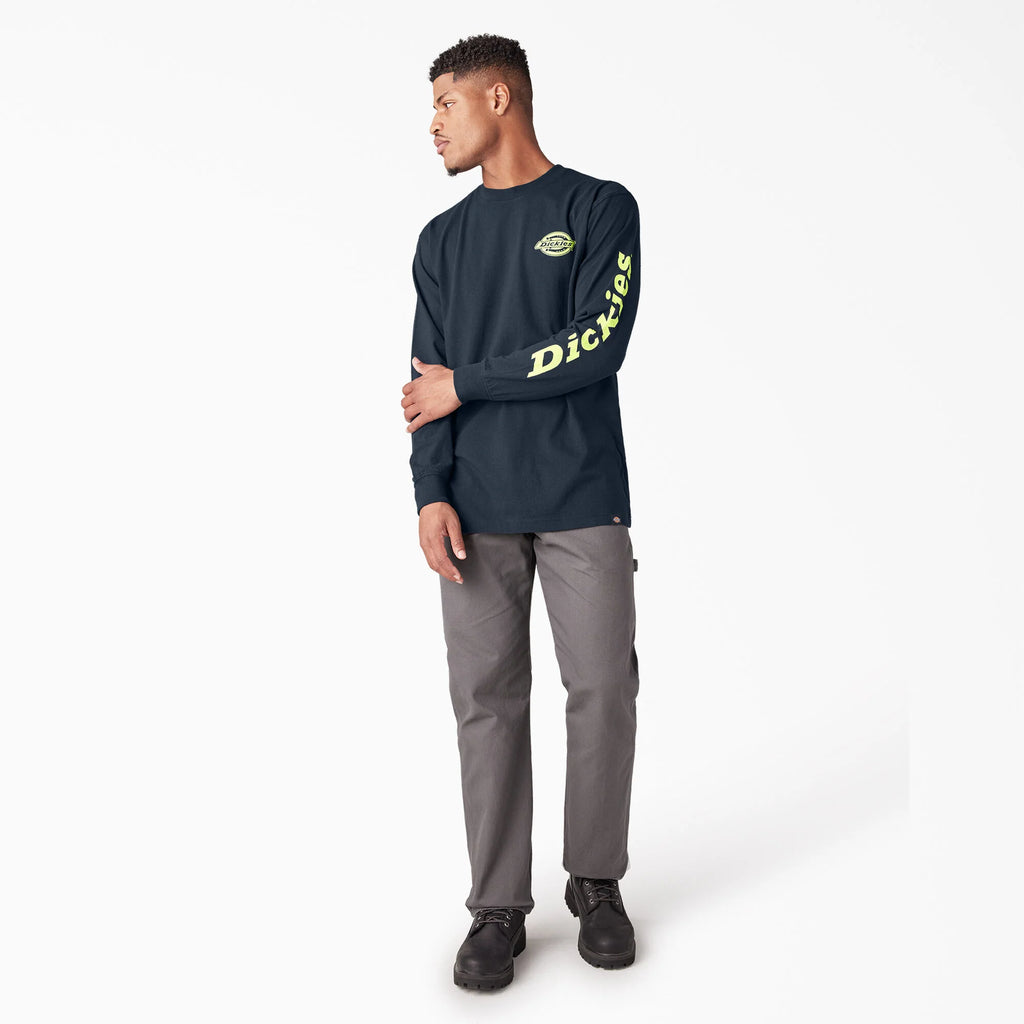 Dickies Men's Heavy Weight Long Sleeve Graphic T-Shirt WL22C