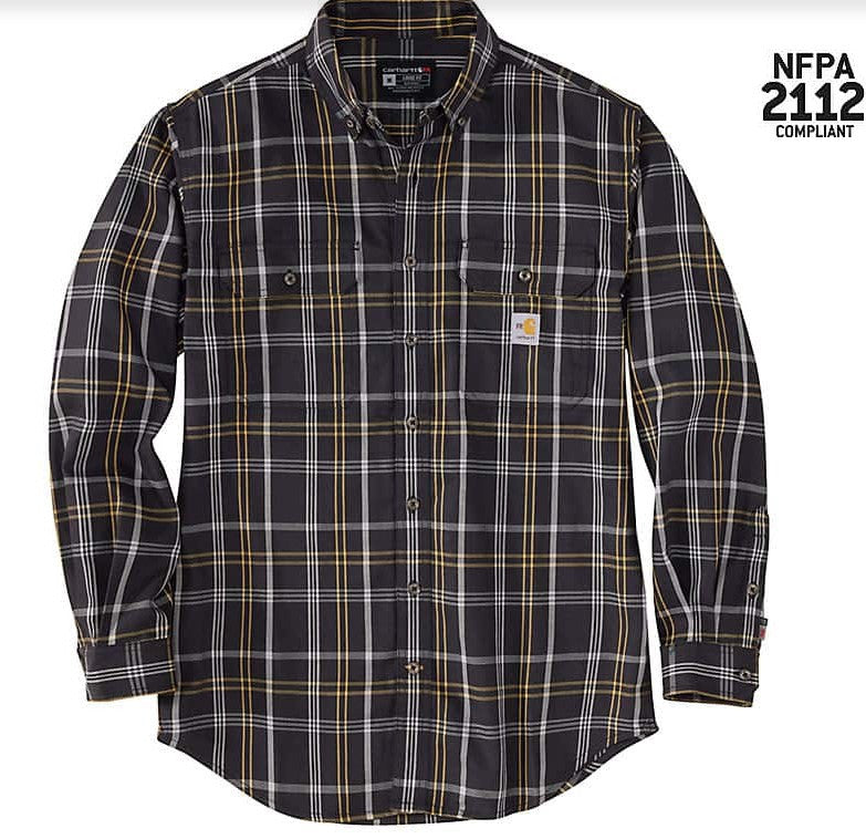 Carhartt FR Flame Resistant Long Sleeve Plaid Shirt - 104507