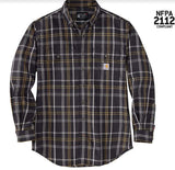 Carhartt FR Flame Resistant Long Sleeve Plaid Shirt - 104507