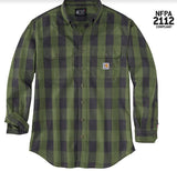 Carhartt FR Flame Resistant Long Sleeve Plaid Shirt - 104507