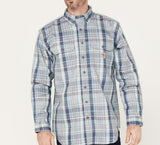 Carhartt FR Flame Resistant Long Sleeve Plaid Shirt - 104507