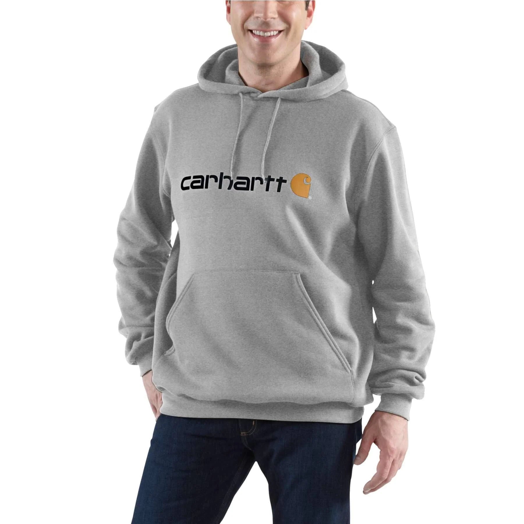 Sudadera con capucha de peso medio con logotipo distintivo Carhartt - 100074
