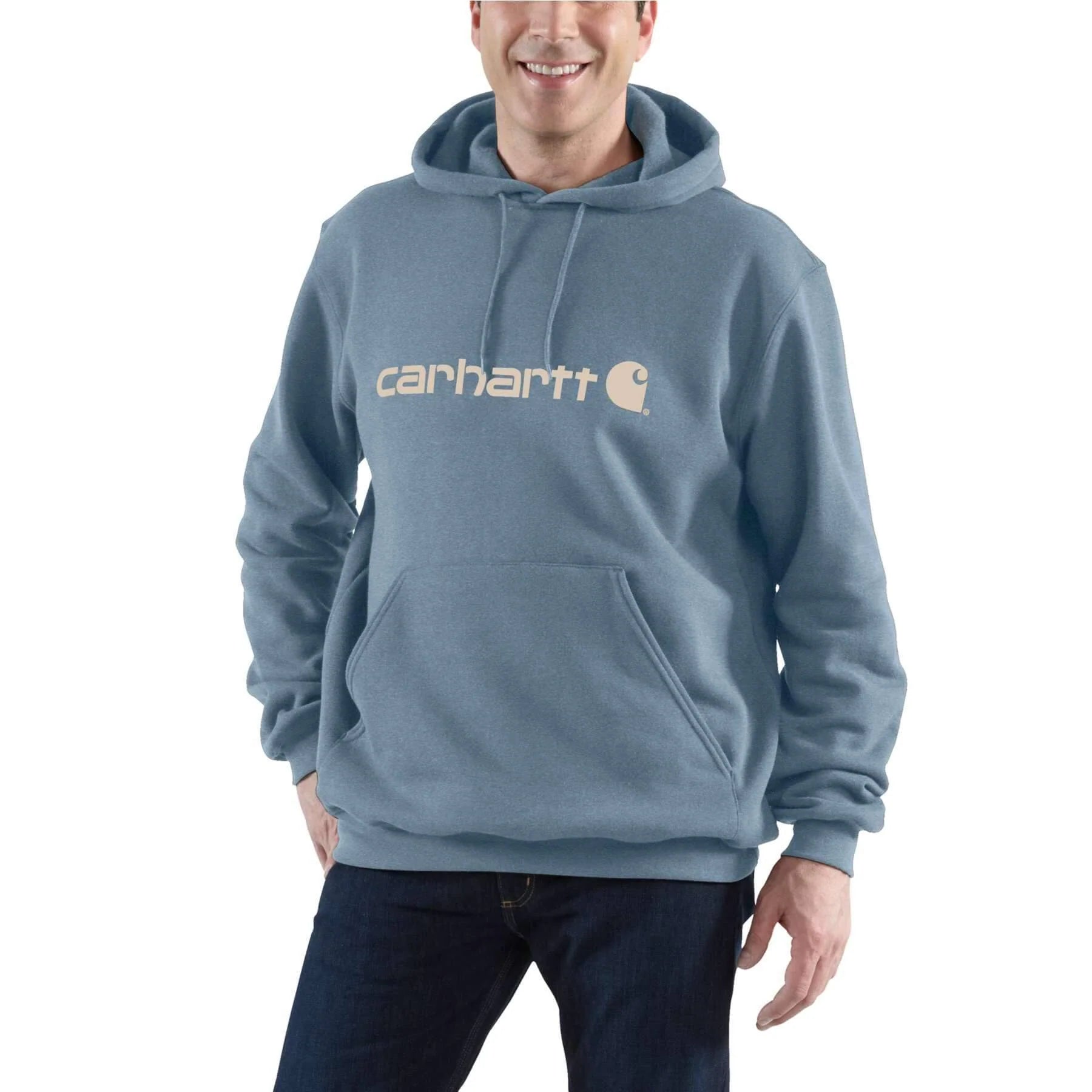 Sudadera con capucha de peso medio con logotipo distintivo Carhartt - 100074