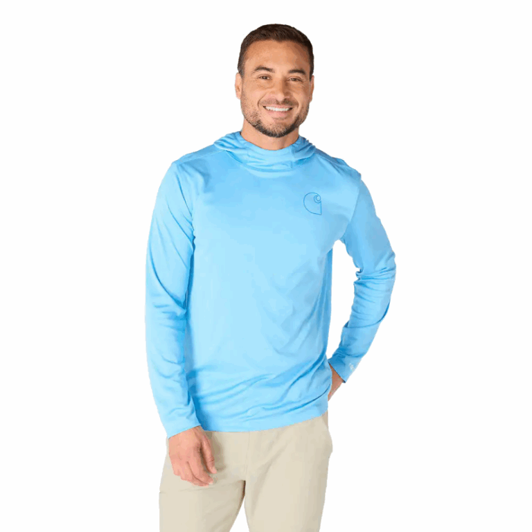 Carhartt Force® Sun Defender™ Lightweight Long-Sleeve Hooded Logo Graphic T-Shirt - 106165