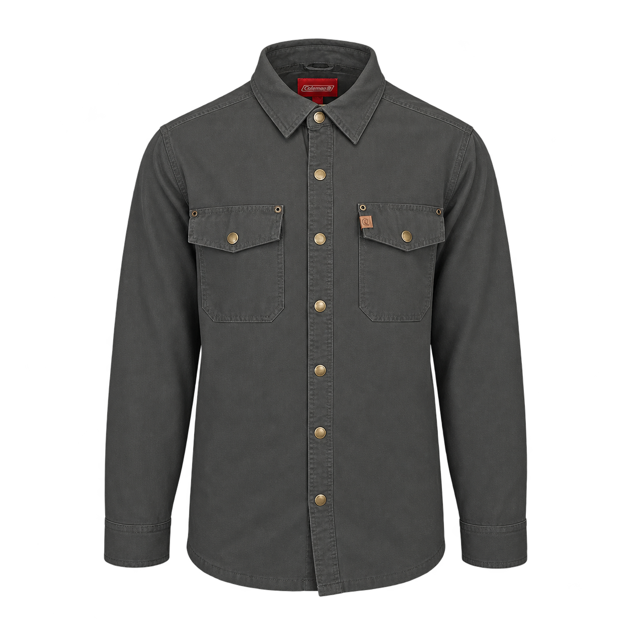 Coleman Men's Fleece Lined Canvas Shirt Jacket - SCF5H4533