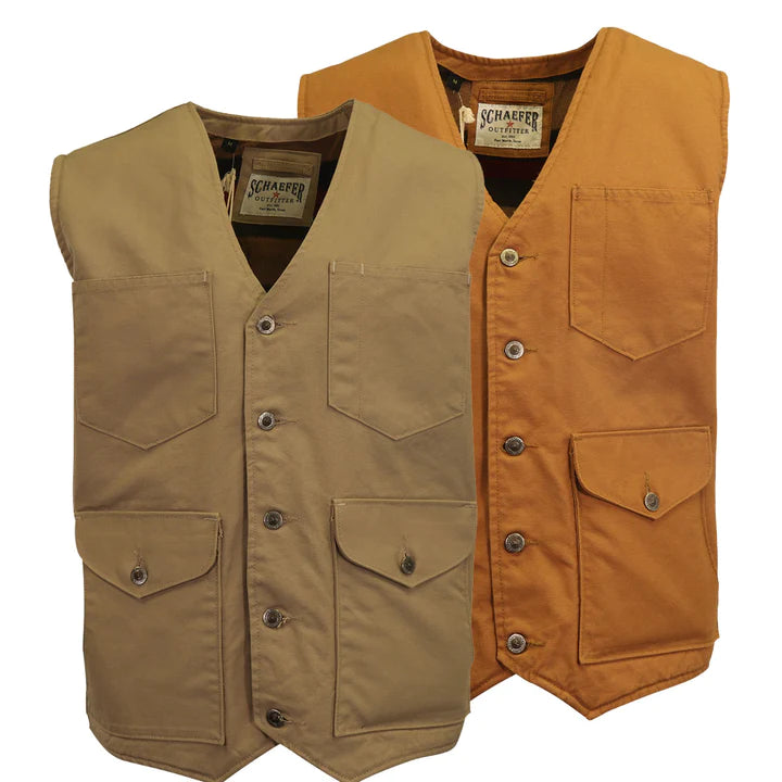 Schaefer Outfitter Men's Vest Stone Blanket Lined Vintage Mesquite 319