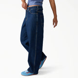 Dickies Women's Loose Fit Mid Waist Tapered Work Jeans A885J