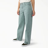 Dickies Women's Loose Fit Mid Waist Straight Carpenter Jeans A889Y
