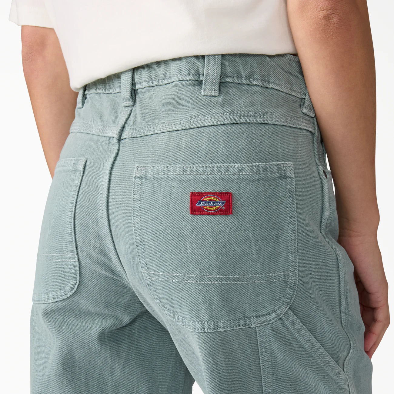 Dickies Women's Loose Fit Mid Waist Straight Carpenter Jeans A889Y