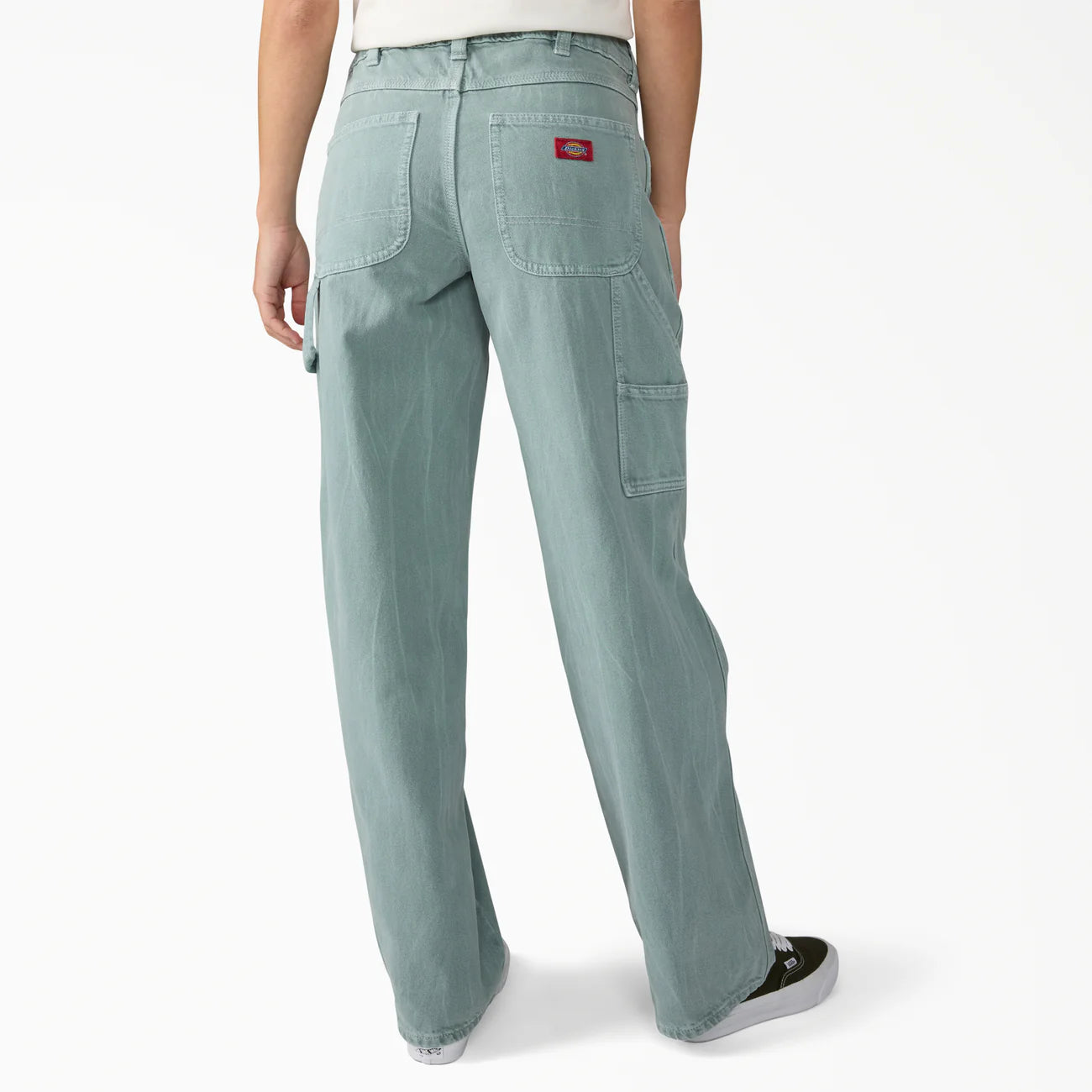Dickies Women's Loose Fit Mid Waist Straight Carpenter Jeans A889Y