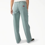 Dickies Women's Loose Fit Mid Waist Straight Carpenter Jeans A889Y