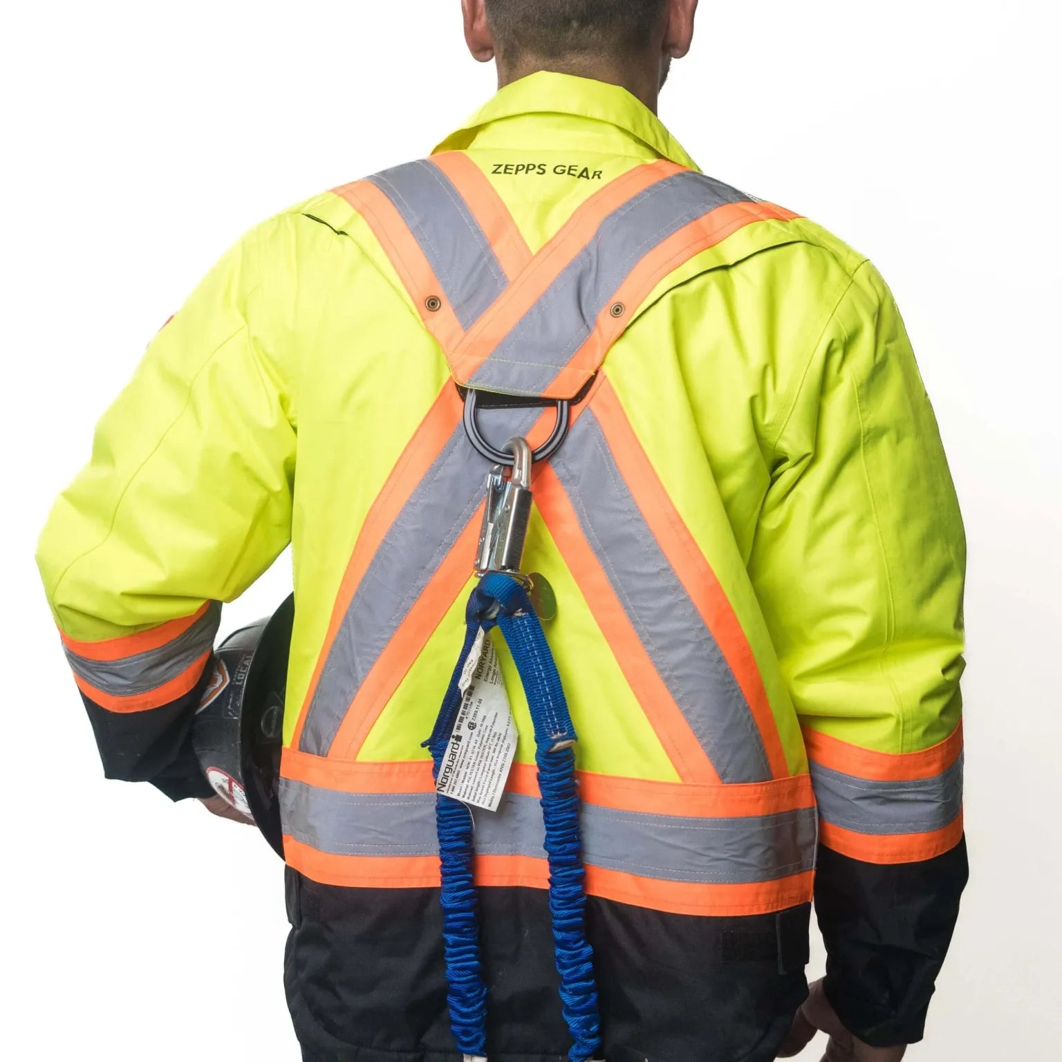 Veste isolée haute visibilité ZeppsGear avec passe-harnais 23-10X