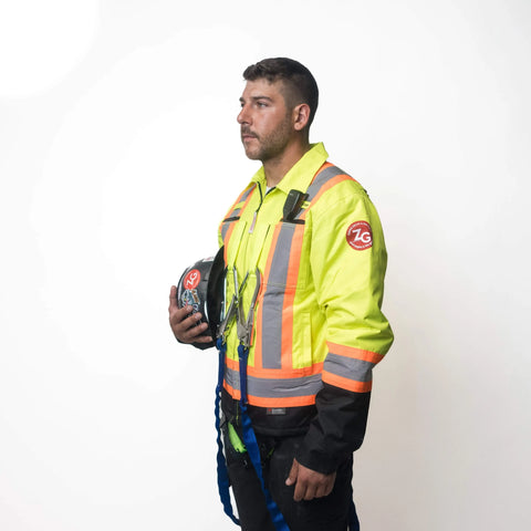 ZeppsGear Hi-Vis Insulated Jacket with Safety Harness Passtrough 23-10X