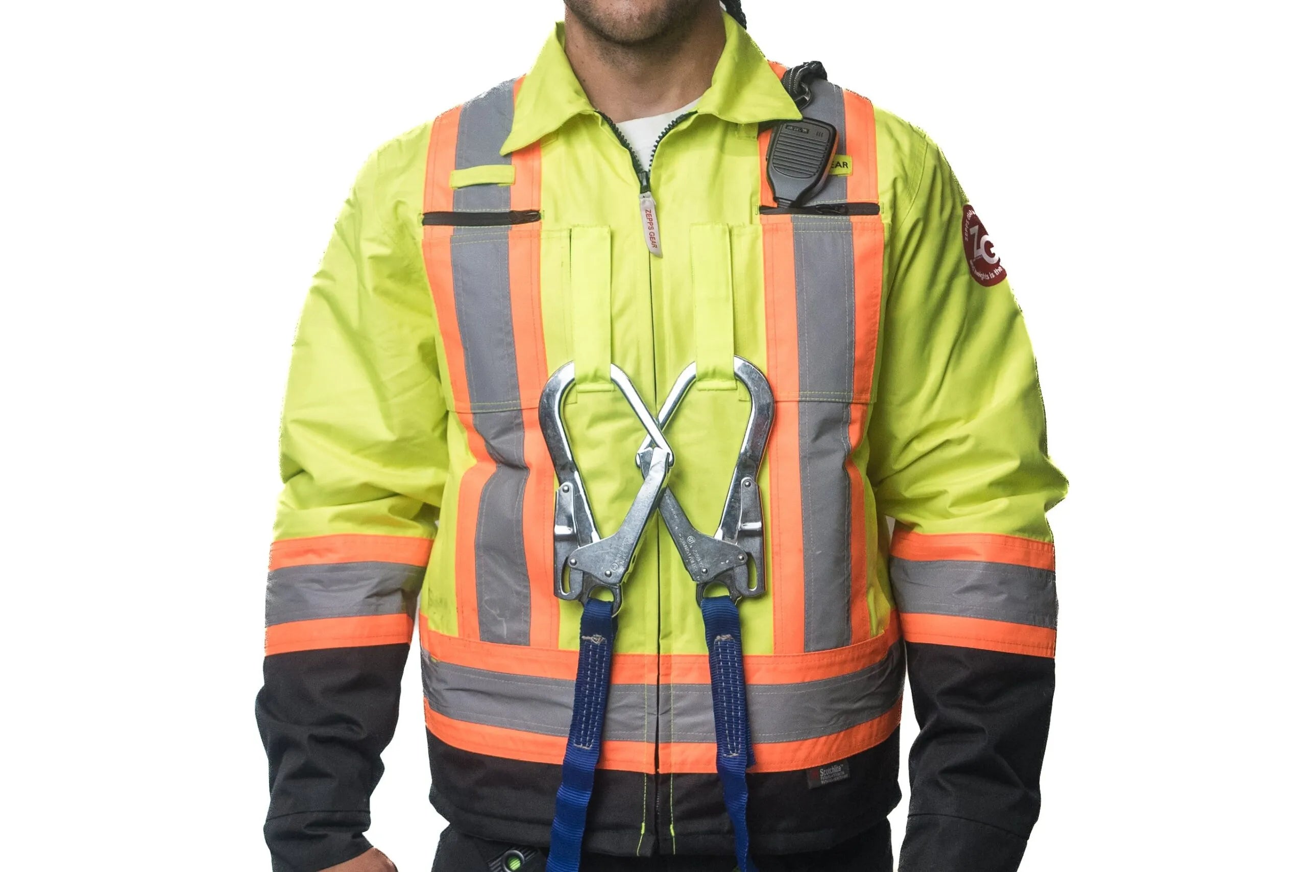Veste isolée haute visibilité ZeppsGear avec passe-harnais 23-10X