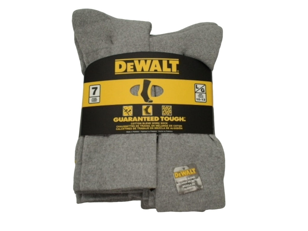 DeWalt Cotton Blend Work Socks 7 Pairs/Pack - DXSC240