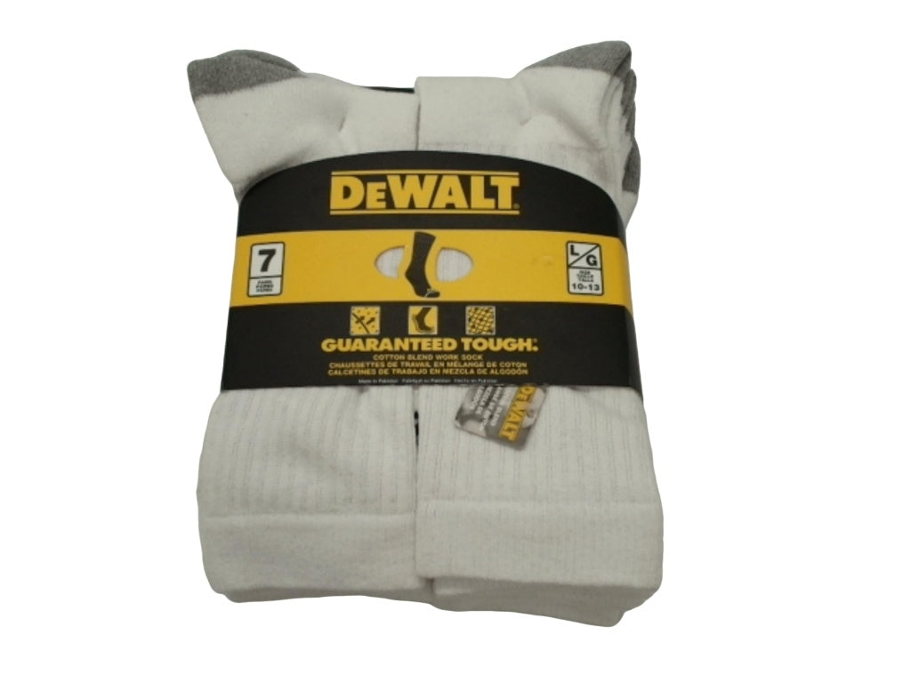 DeWalt Cotton Blend Work Socks 7 Pairs/Pack - DXSC240