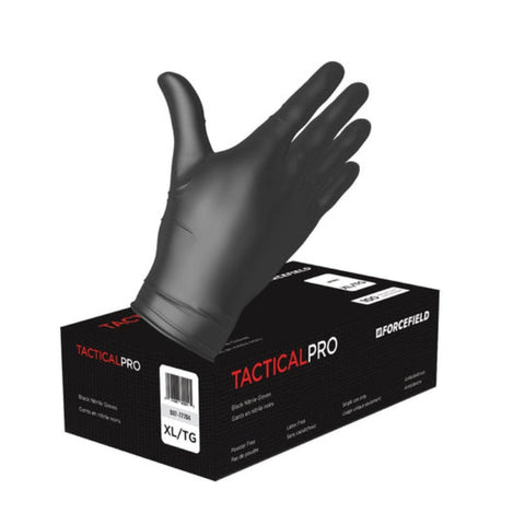 Gants en nitrile noir FORCEFIELD Tactical PRO