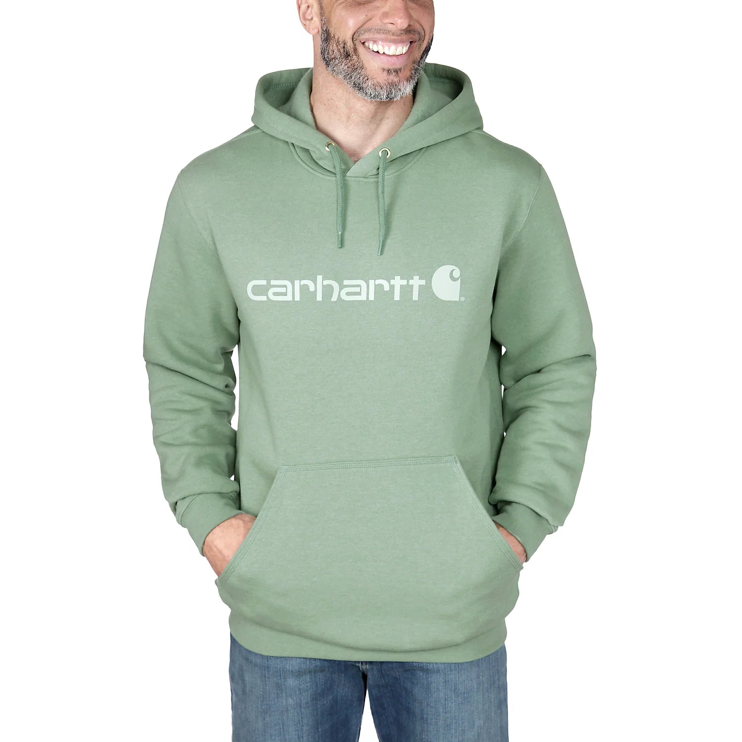 Sudadera con capucha de peso medio con logotipo distintivo Carhartt - 100074