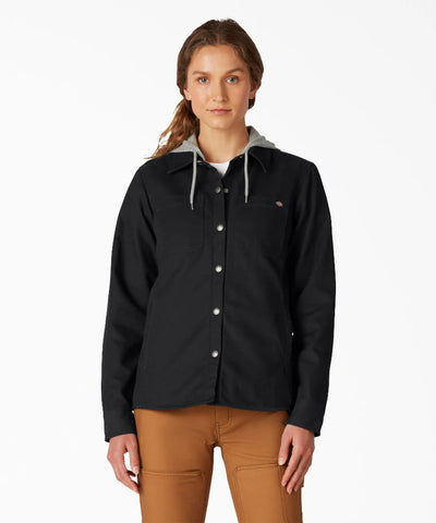Dickies Women's Duck Hooded Shirt Jacket FJ077