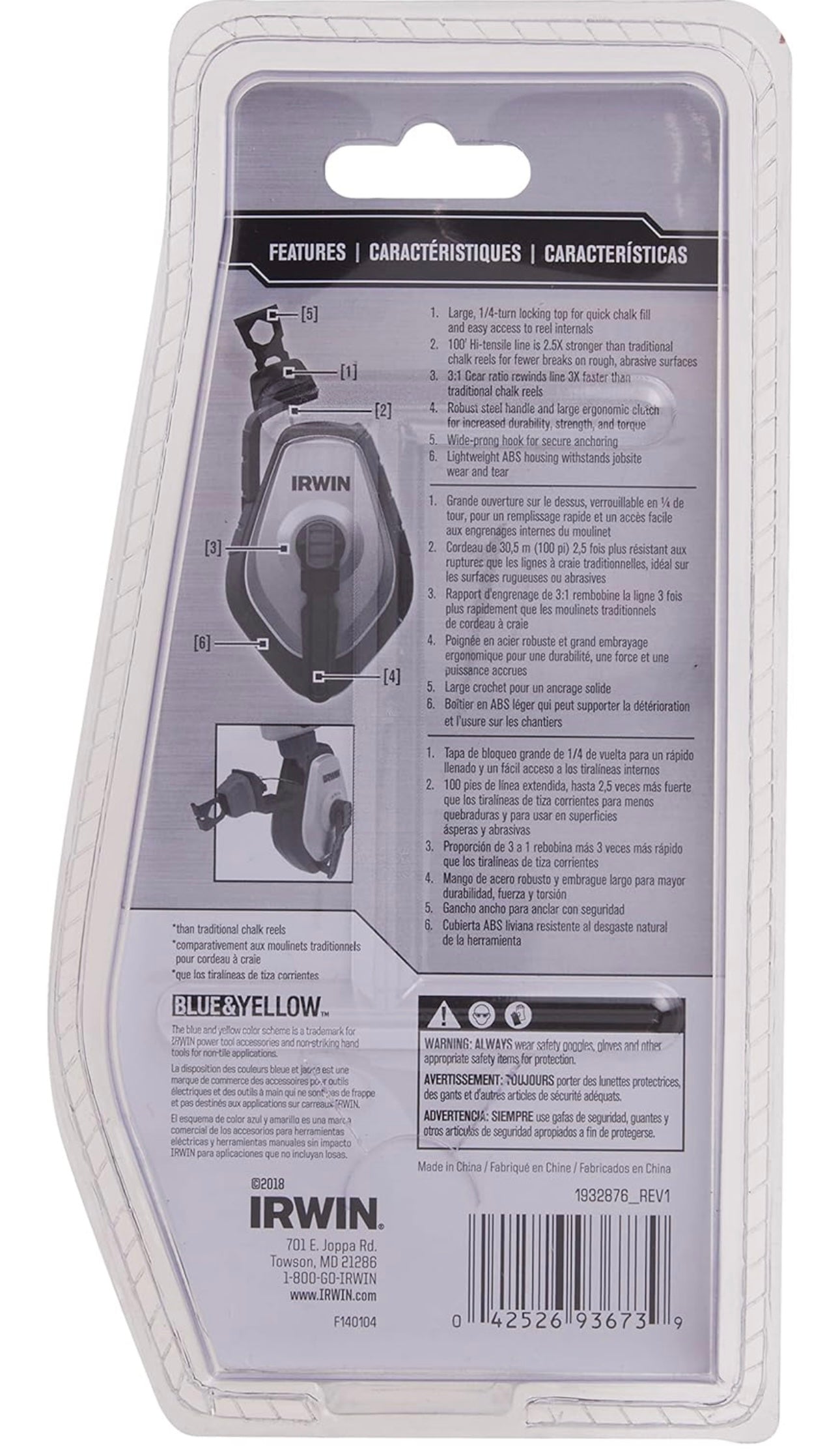Irwin Strait-Line® SpeedLine Pro™ Chalk Reel - 1932876