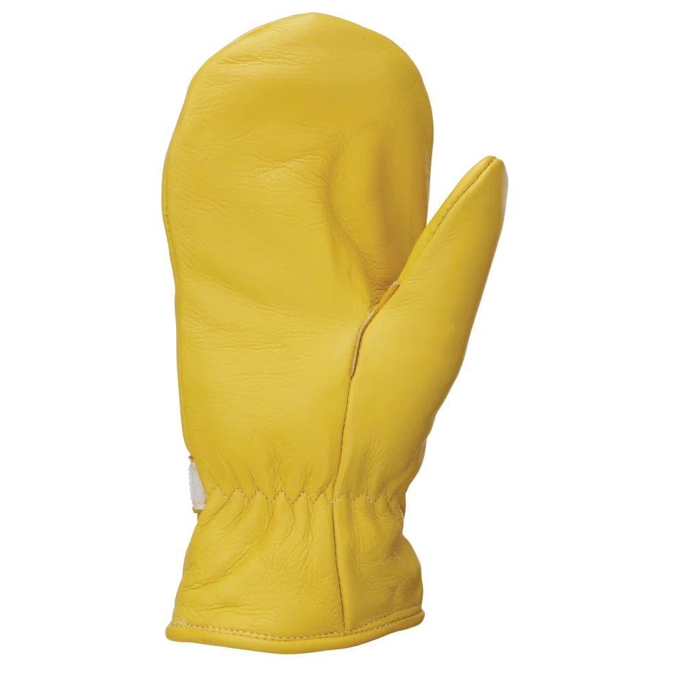 Tough Duck Adjustable Leather Pile Lined Mitt