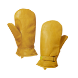 Tough Duck Leather Adjustable Pile Lined Mitt G35312