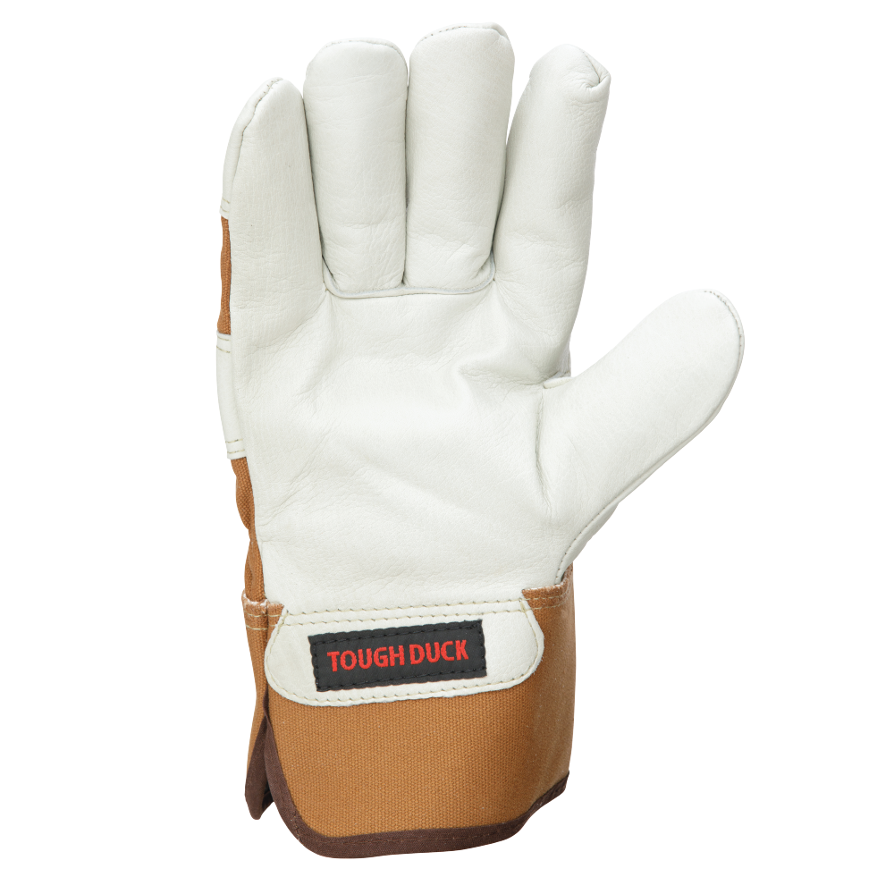 Tough Duck Cow Grain Palm Lined Fitters Glove - GI860