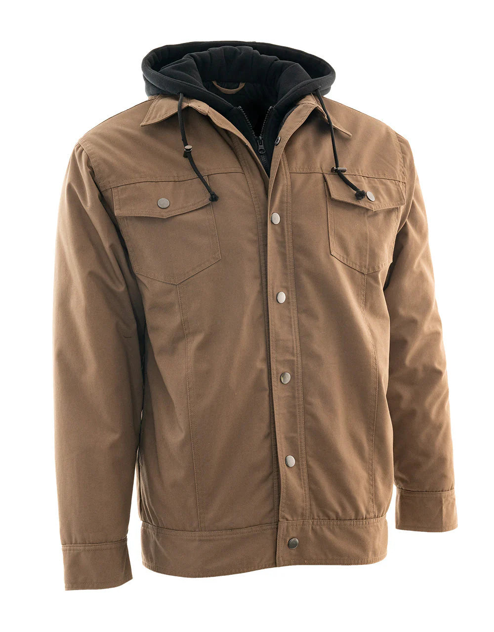 Veste en toile Jac-Shirt Doublée flanelle avec capuche de marque Forcefield