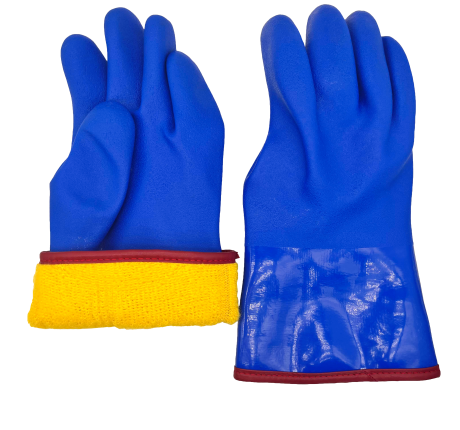 ALCLI Edison Winter PVC Liquid Shield Full Coated Gloves - PVC1380BR.GS