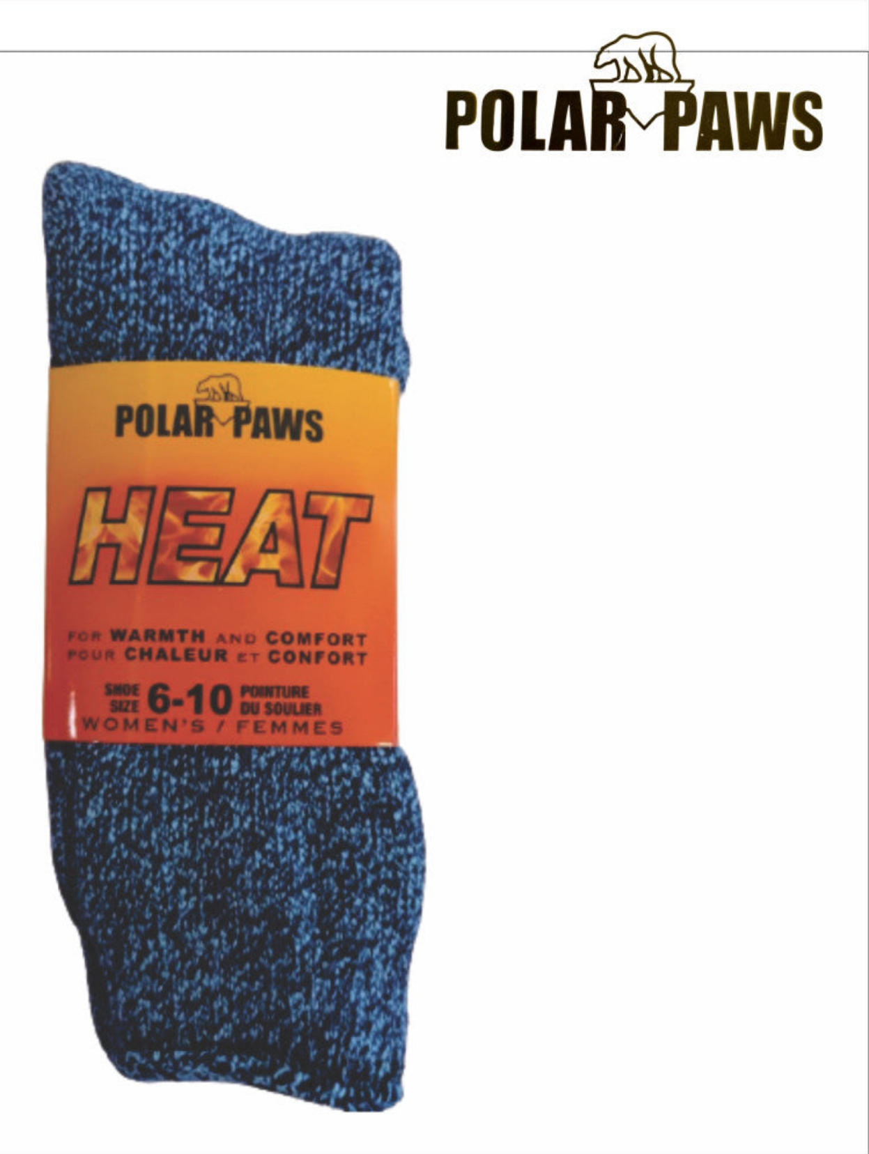 Polar Paws HEAT Women's Thermal Comfort Socks