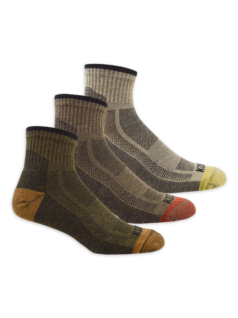 Kodiak Men's Casual Lifestyle Quarter Socks 6-Pack