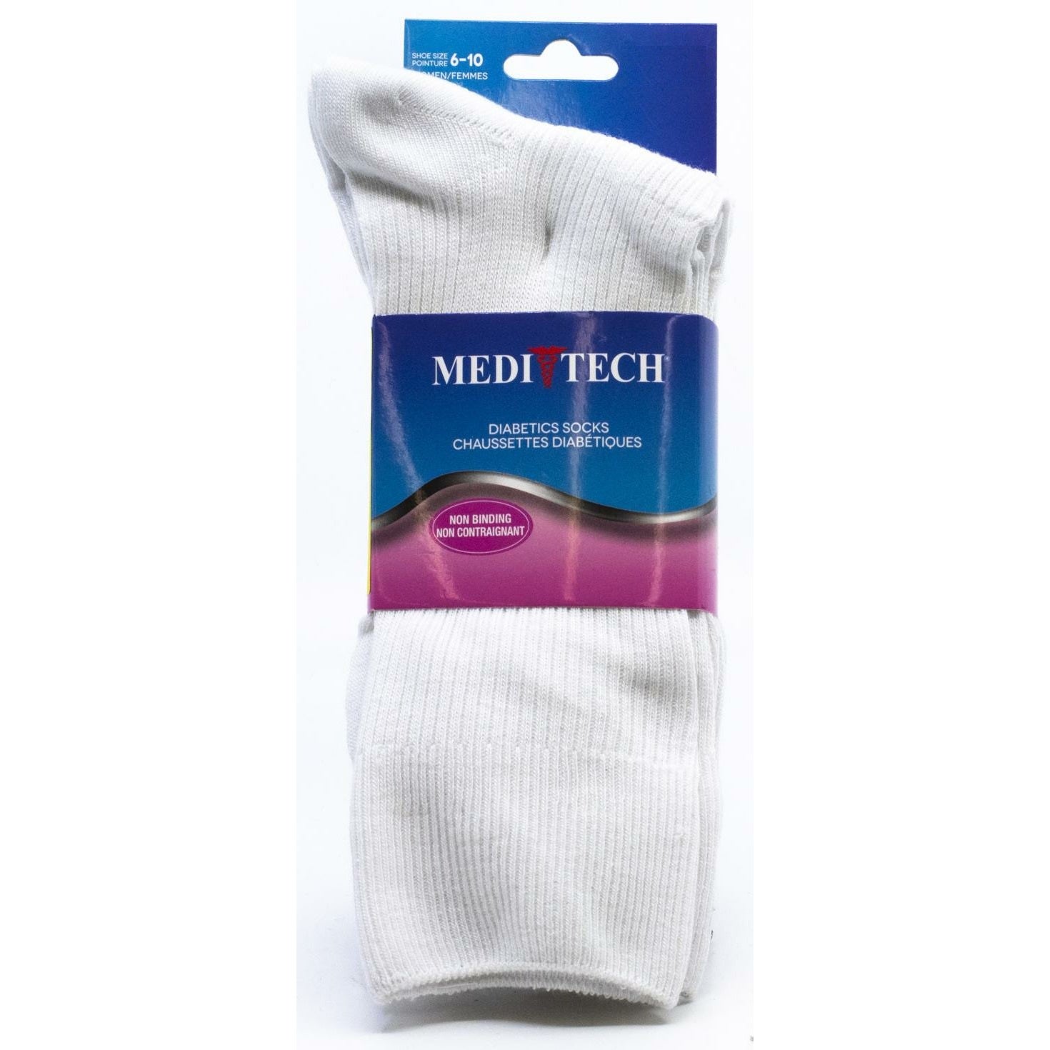 MEDI-TECH Women's Diabetics Socks 2 Pair/Pack