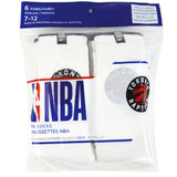 NBA Men's Toronto Raptors Crew Socks – 6 Pair Pack