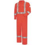 Bulwark Men's Premium FR Orange Coverall with Reflective Trim