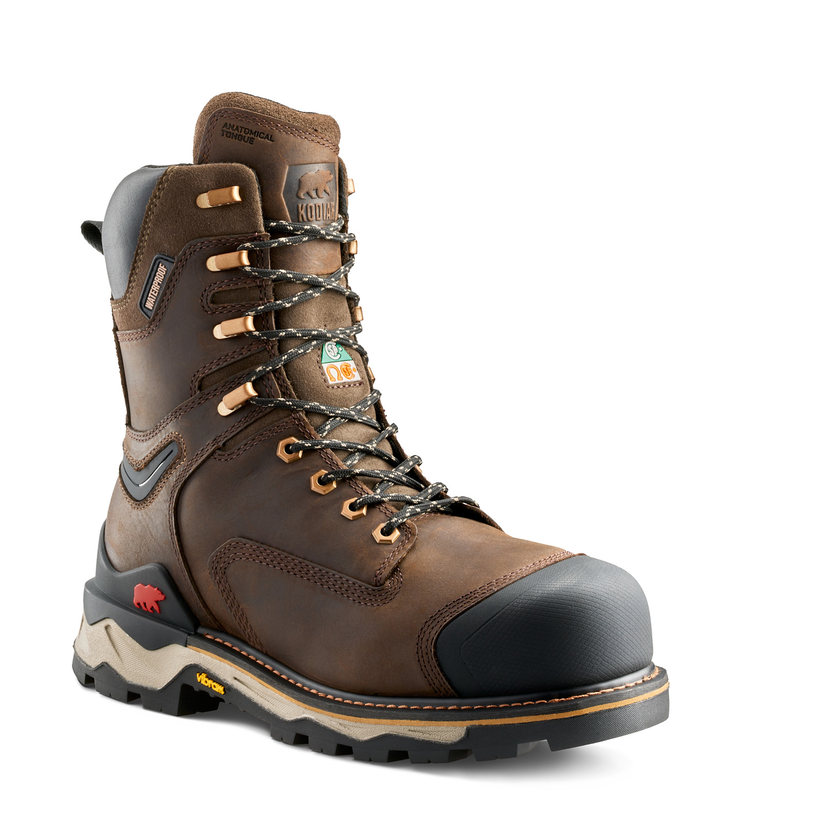 Kodiak Men's Neragon 8" Waterproof Composite Toe Safety Work Boot