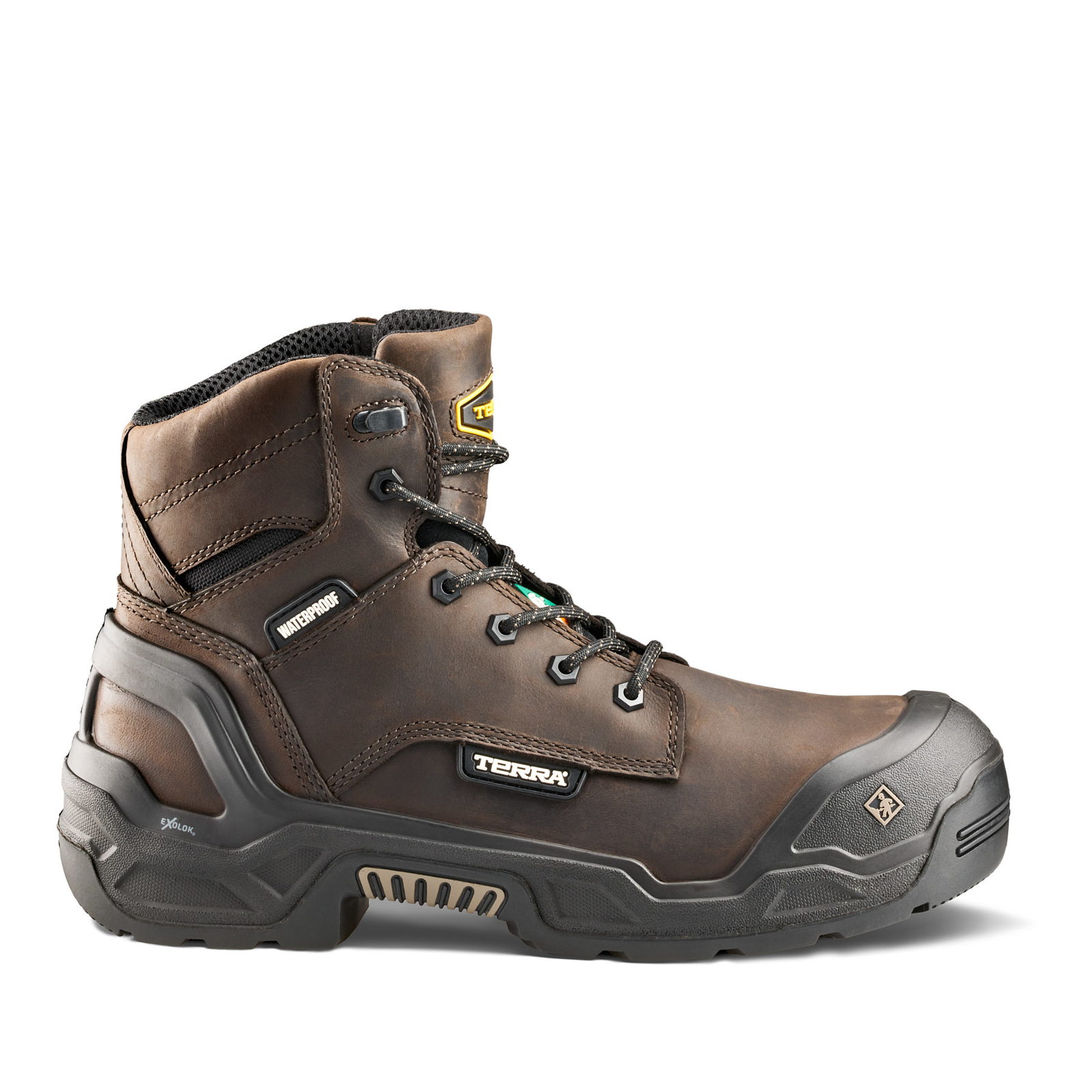 Botte de travail Terra Men's Exile 25 - 6" imperméable avec embout de sécurité en composite CSA