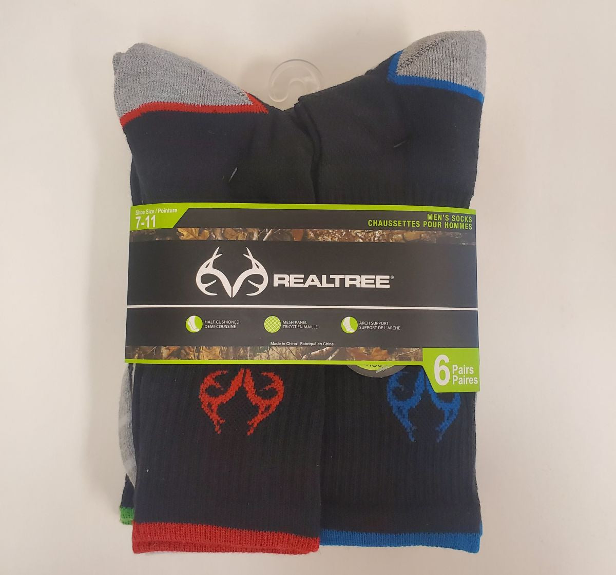 Real Tree Men's Crew Socks 6-Pack