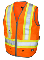 Tough Duck Poly Twill Deluxe Safety Vest SV12
