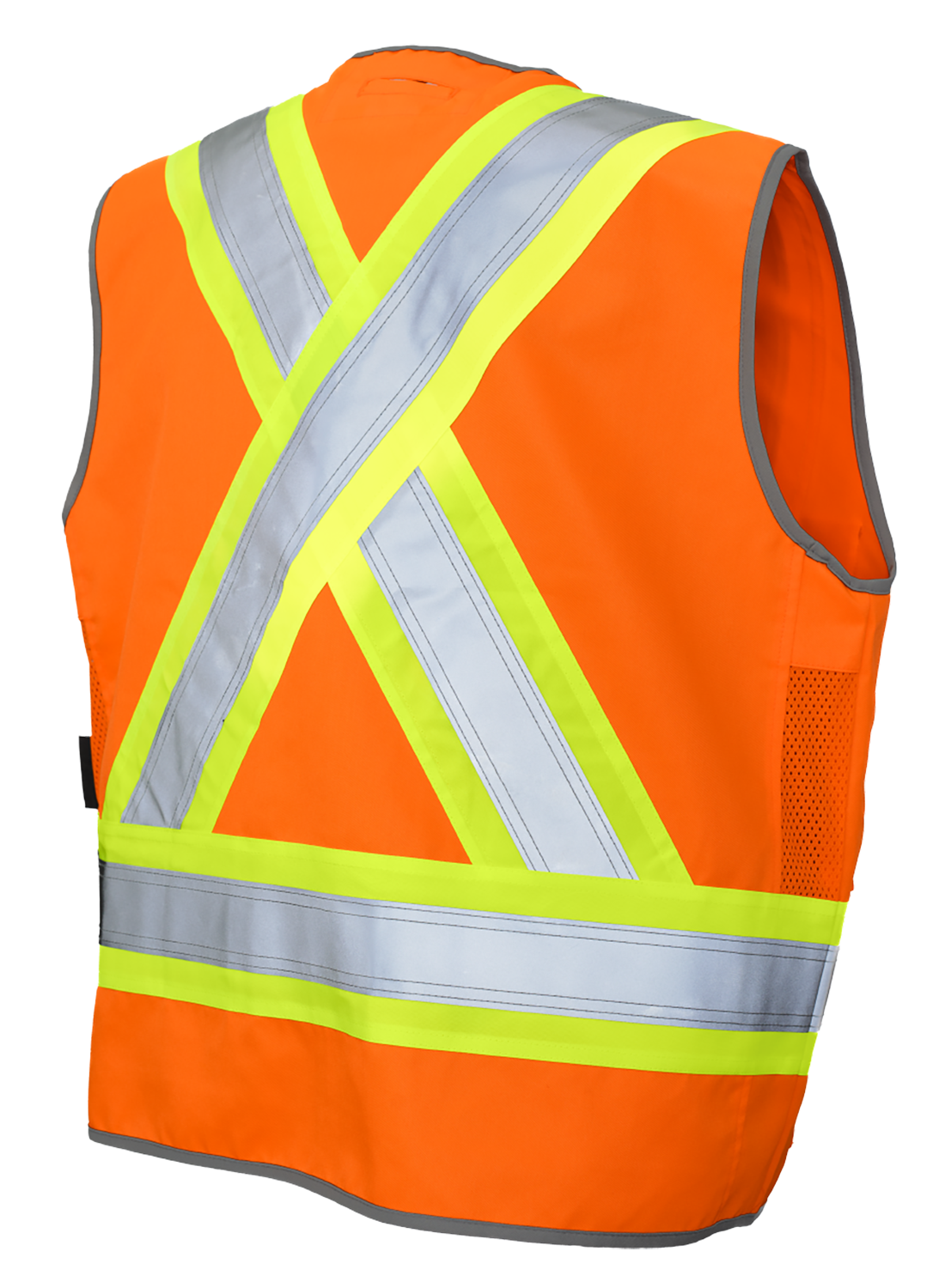 Tough Duck Poly Twill Deluxe Hi-Vis Vest SV12