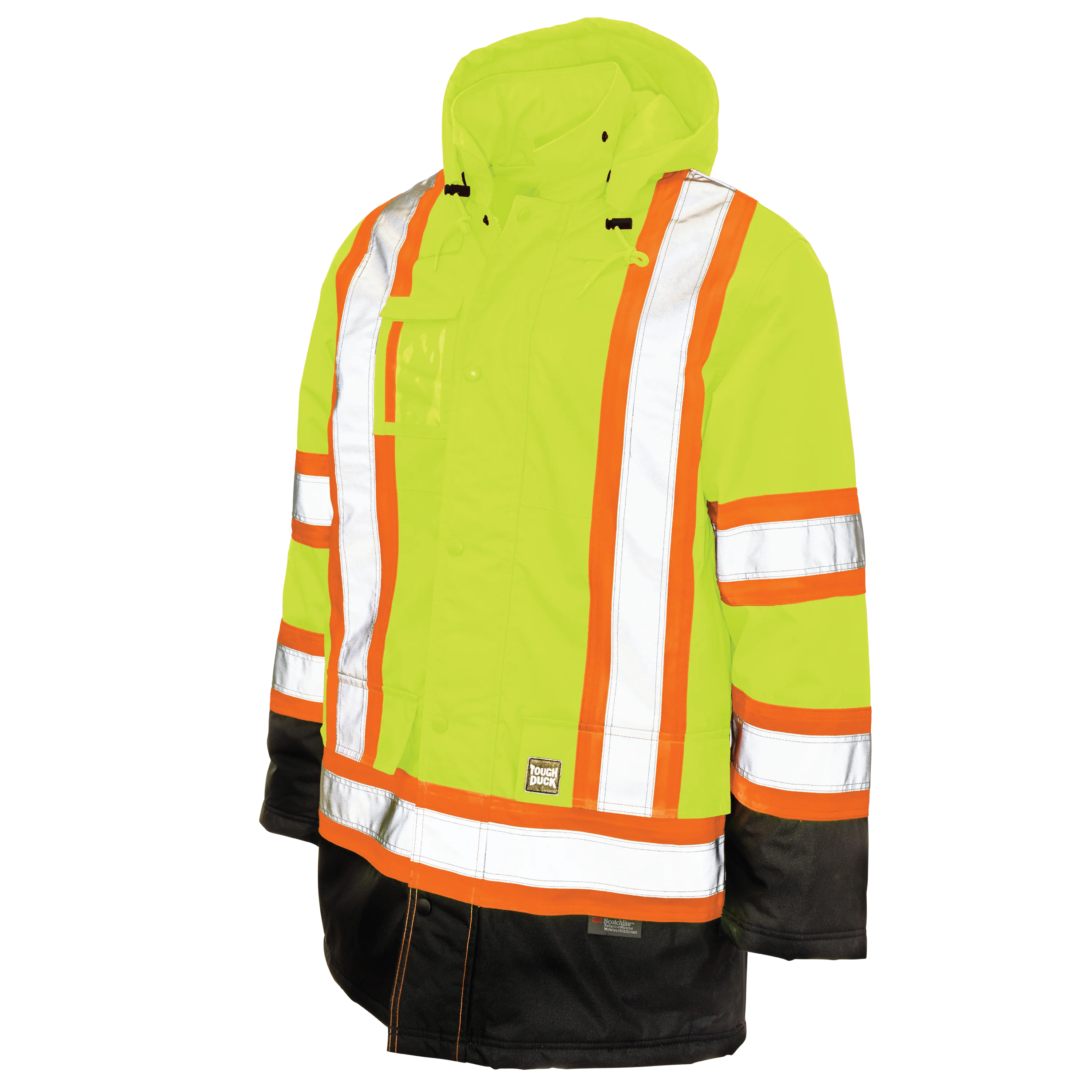 Tough Duck S176 - Poly Oxford Lined Hi-Vis Parka
