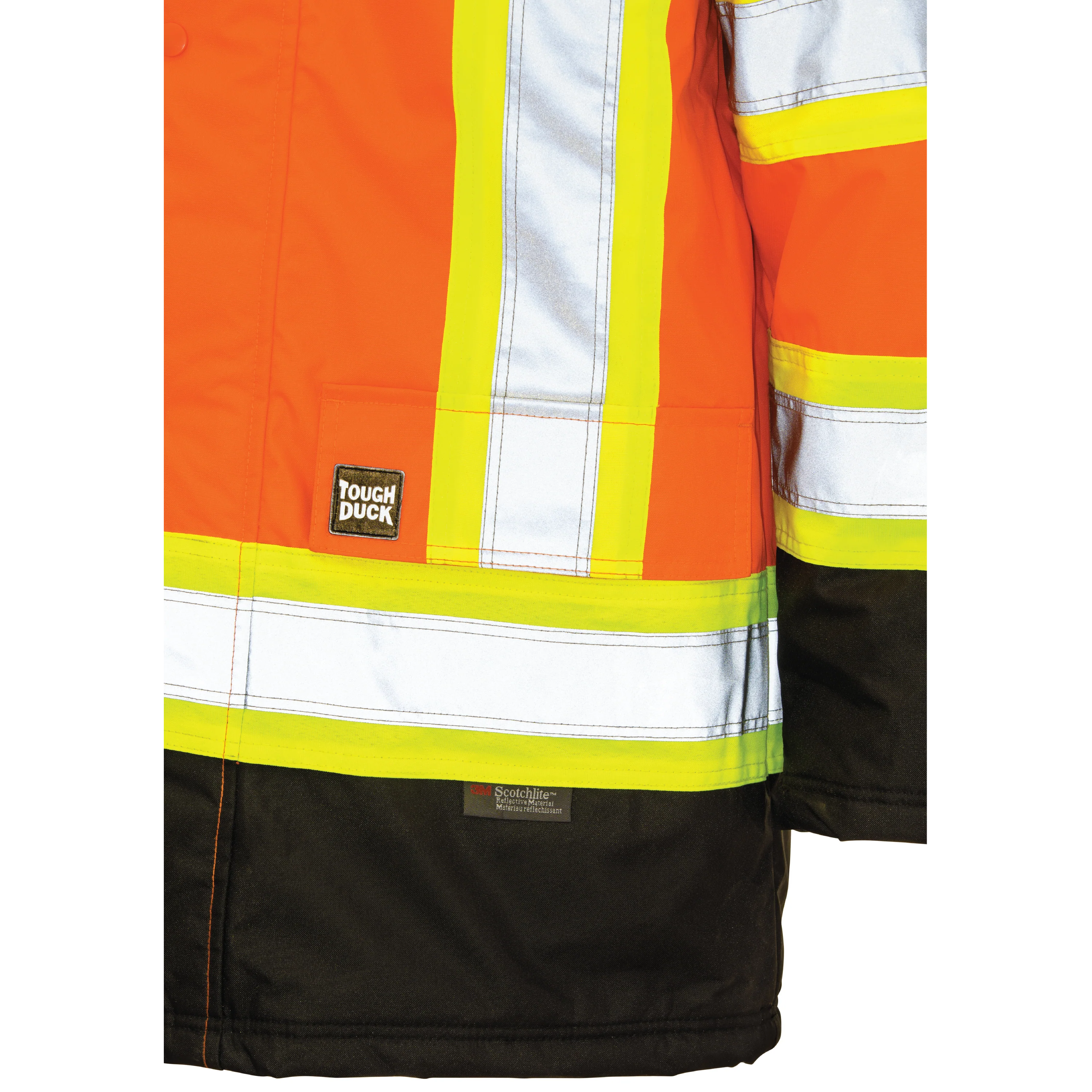 Tough Duck S176 - Poly Oxford Lined Hi-Vis Parka