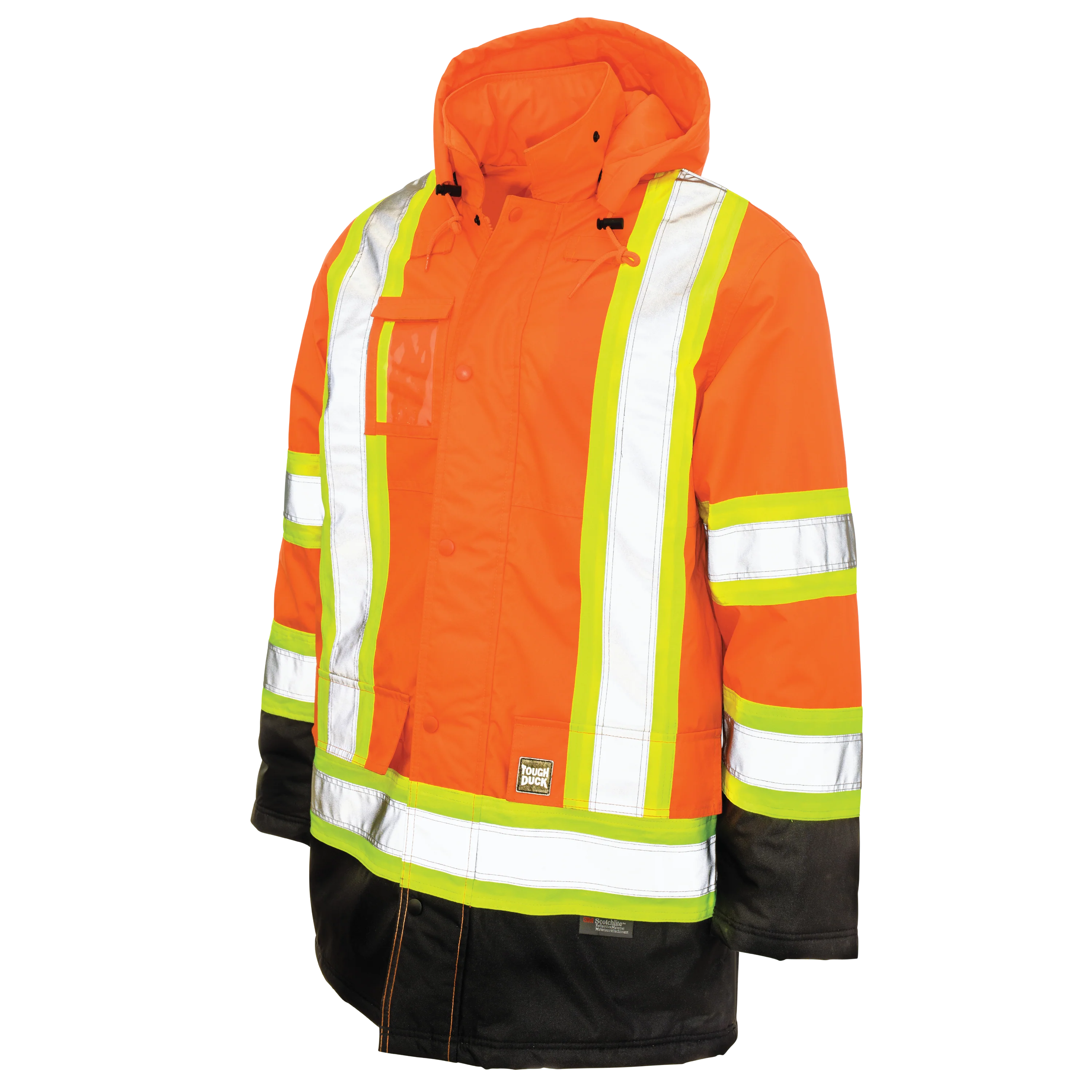 Tough Duck S176 - Poly Oxford Lined Hi-Vis Parka
