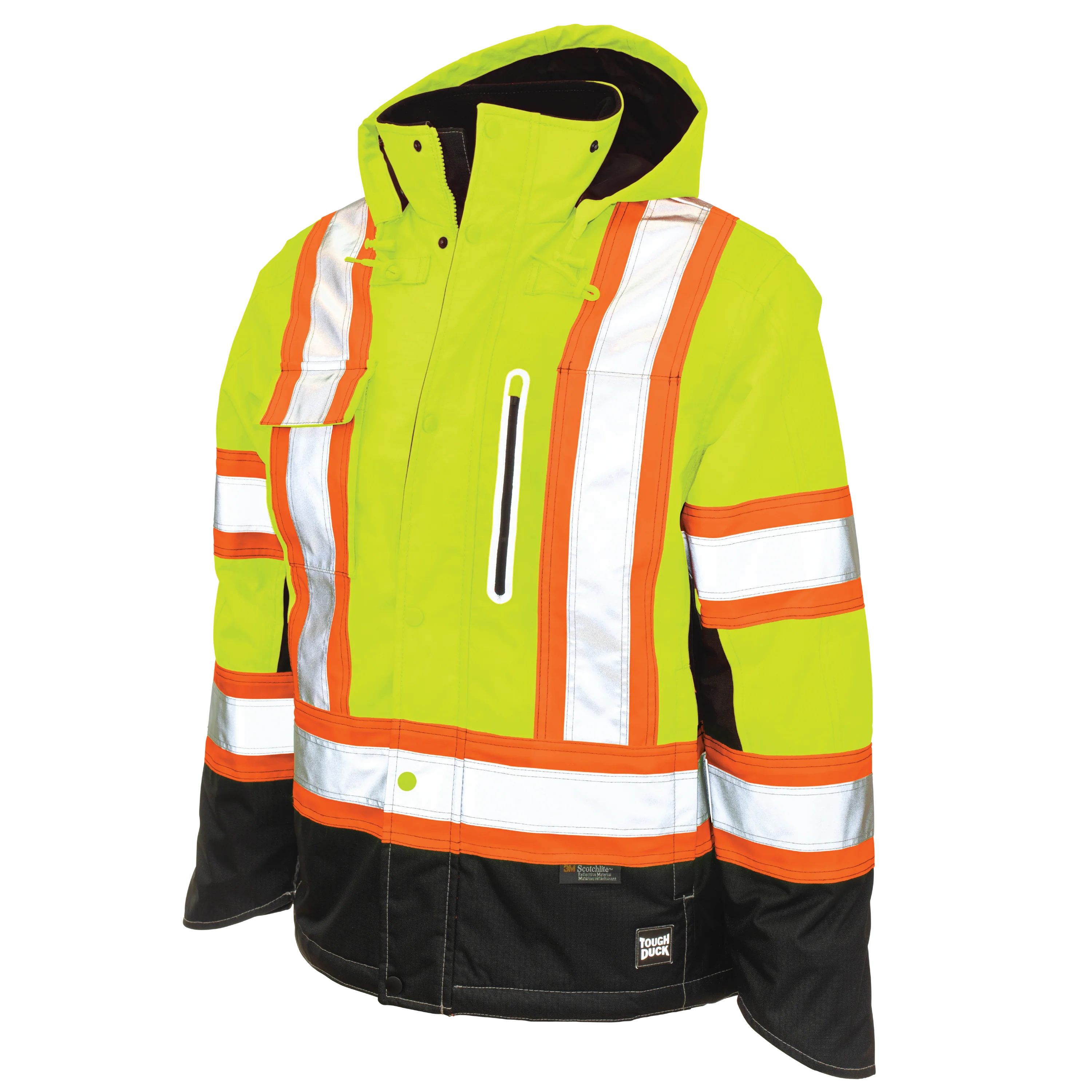 Tough Duck S245 - Blouson Haute Visibilité Doublé Polaire en Ripstop