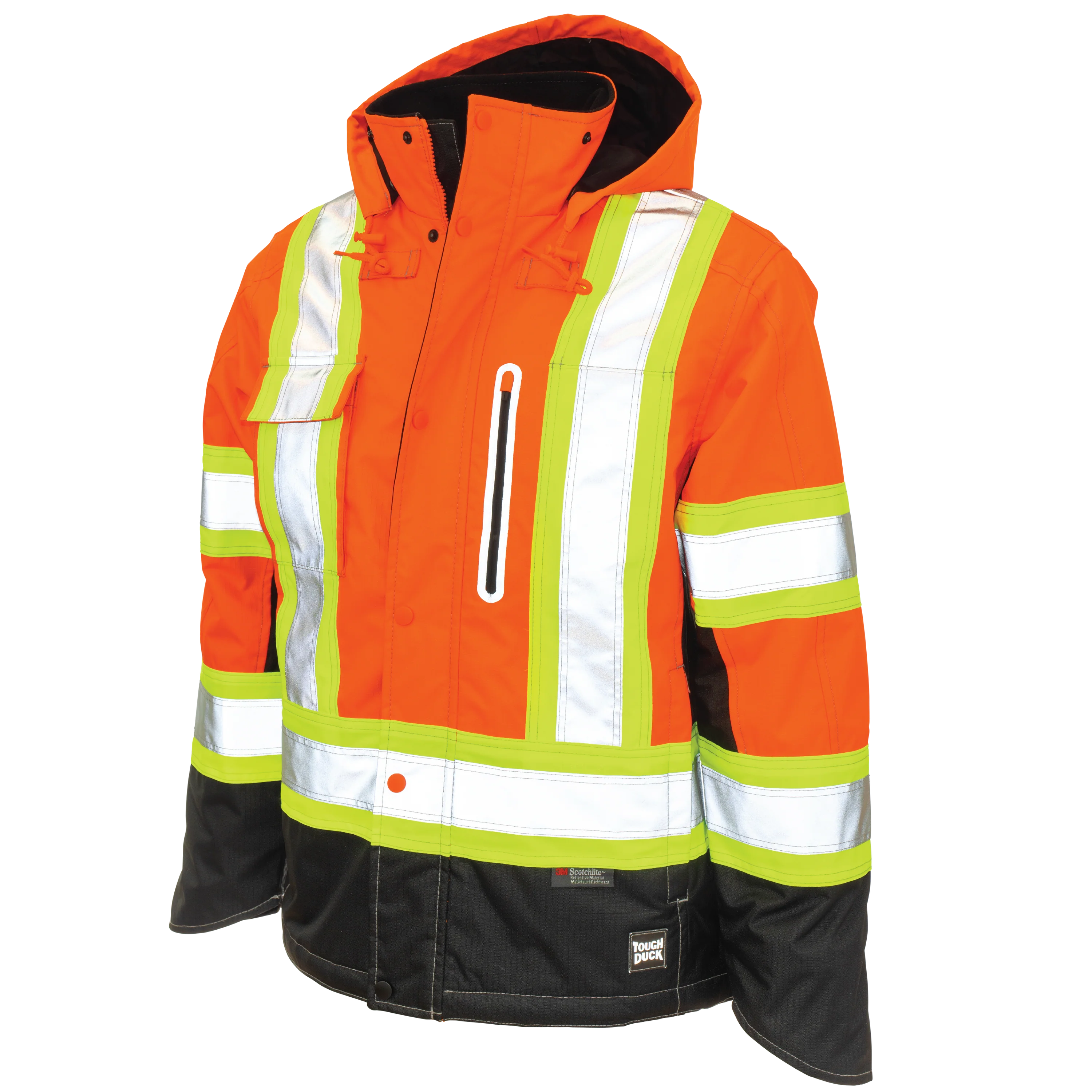 Tough Duck S245 - Blouson Haute Visibilité Doublé Polaire en Ripstop
