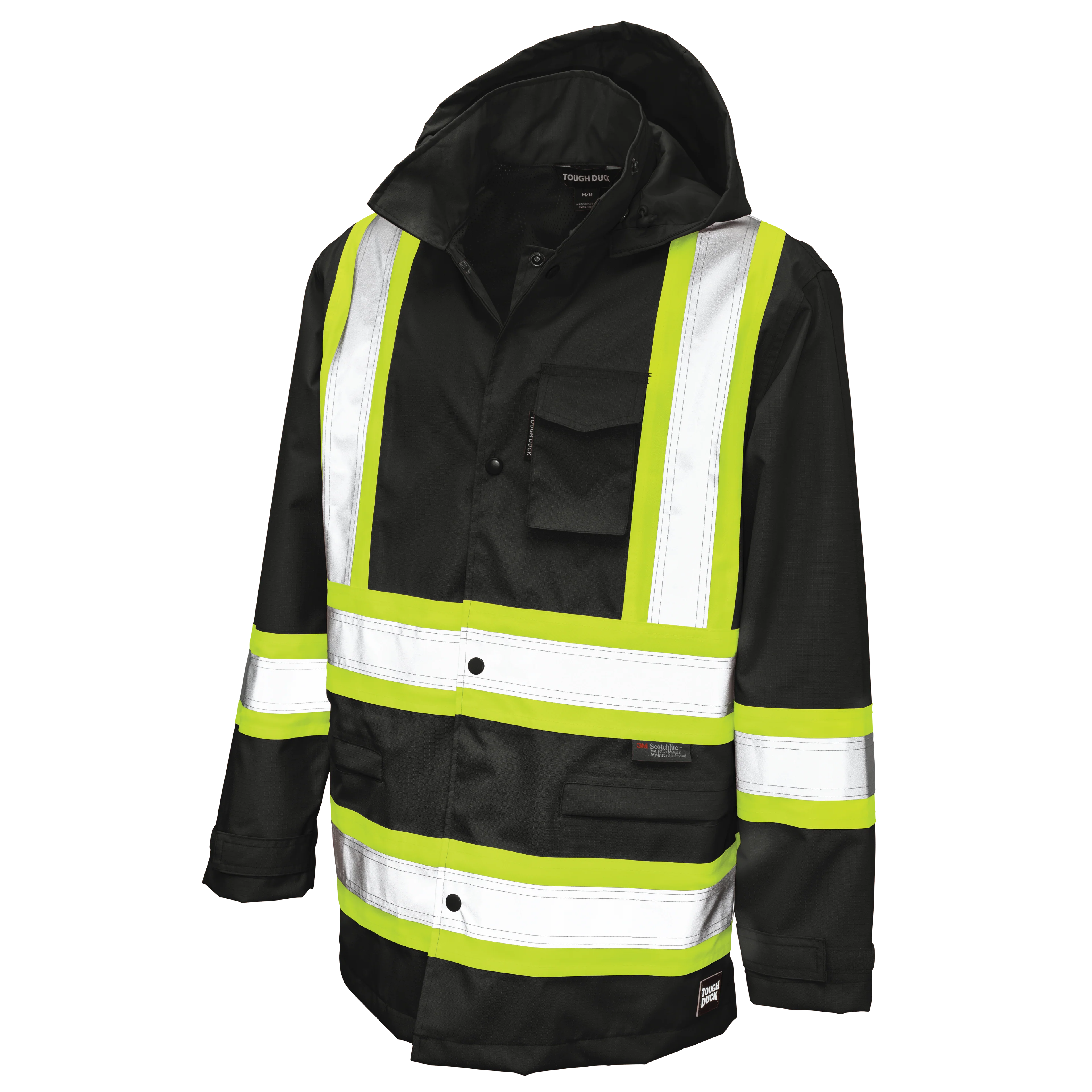 Tough Duck Ripstop Hi-Vis Rain Jacket - S372